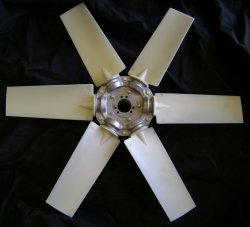 6-blade Type 5 hovercraft fan with polyamide blades